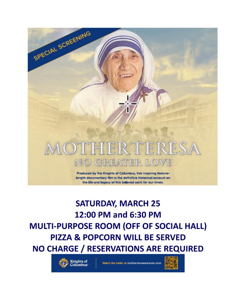 Mother Teresa Flier