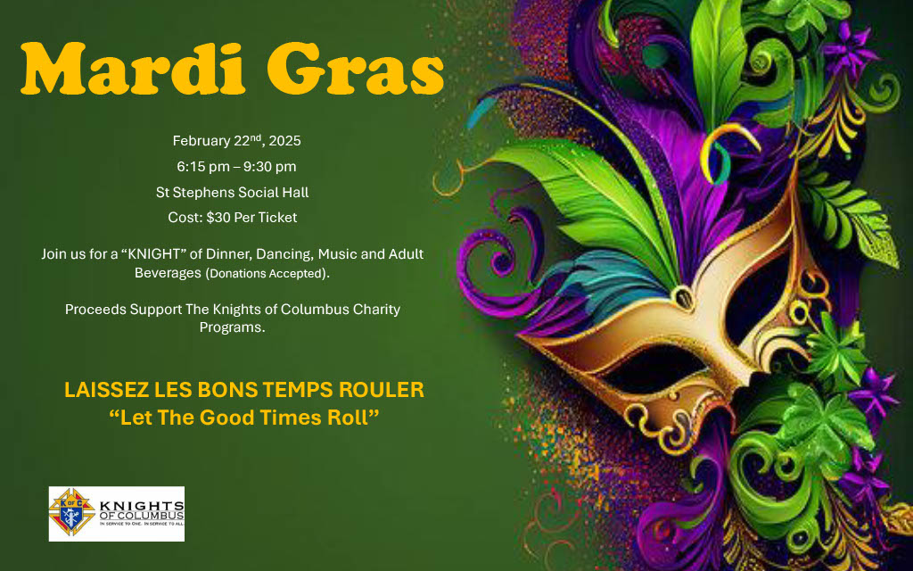 Mardi Gras Flyer 2025