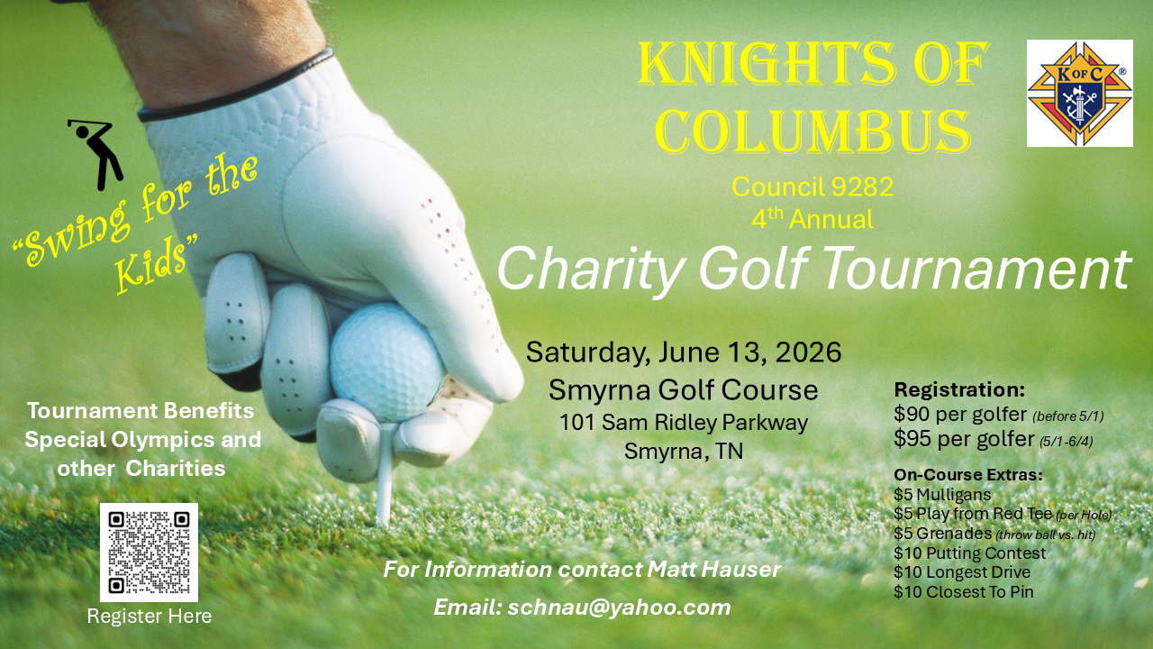 Golf Tournament Participant Flyer 2026